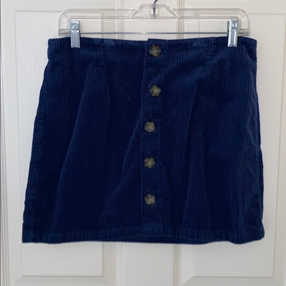 Pacsun Blue Felt Skirt